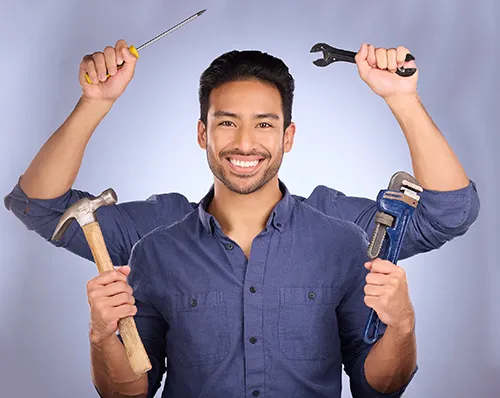 Nashville handyman working on a home repair project